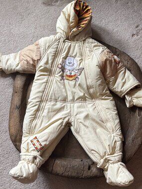 Pilguni 2-in-1 baby boy convertible snowsuit / stroller blanket size 12–18 mos.